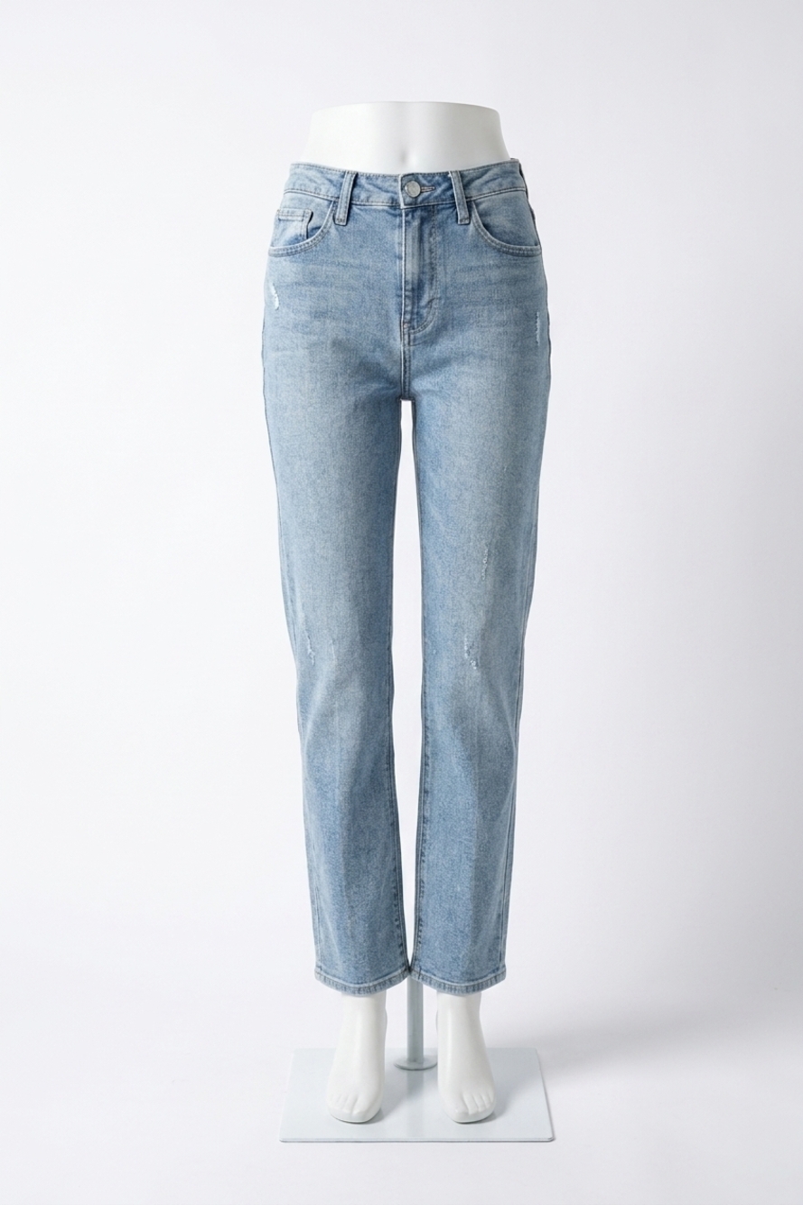 NEW JUST BLACK DENIM full length straight jeans in medium wash